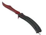 ★ StatTrak™ Butterfly Knife | Crimson Web (Well-Worn)