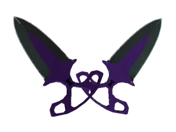 ★ StatTrak™ Shadow Daggers | Ultraviolet (Well-Worn)
